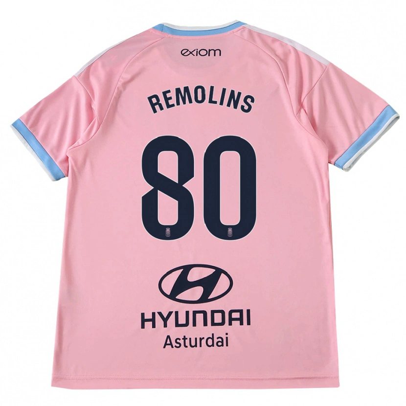 DanxenキッズOt Remolins#80コーンフラワーブルー ピンクアウェイシャツ2026/27ジャージーユニフォーム