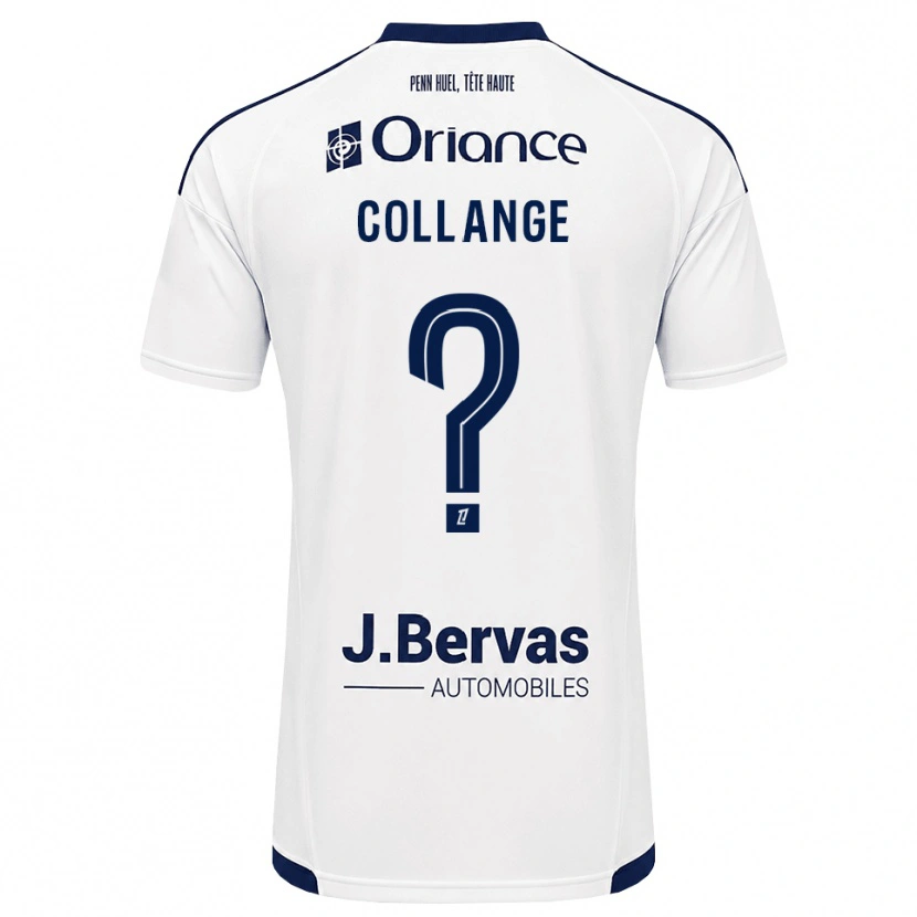 DanxenキッズMalorie Collange#0ネイビー 白アウェイシャツ2026/27ジャージーユニフォーム