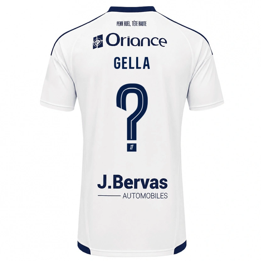 DanxenキッズEvaelle Gella#0ネイビー 白アウェイシャツ2026/27ジャージーユニフォーム