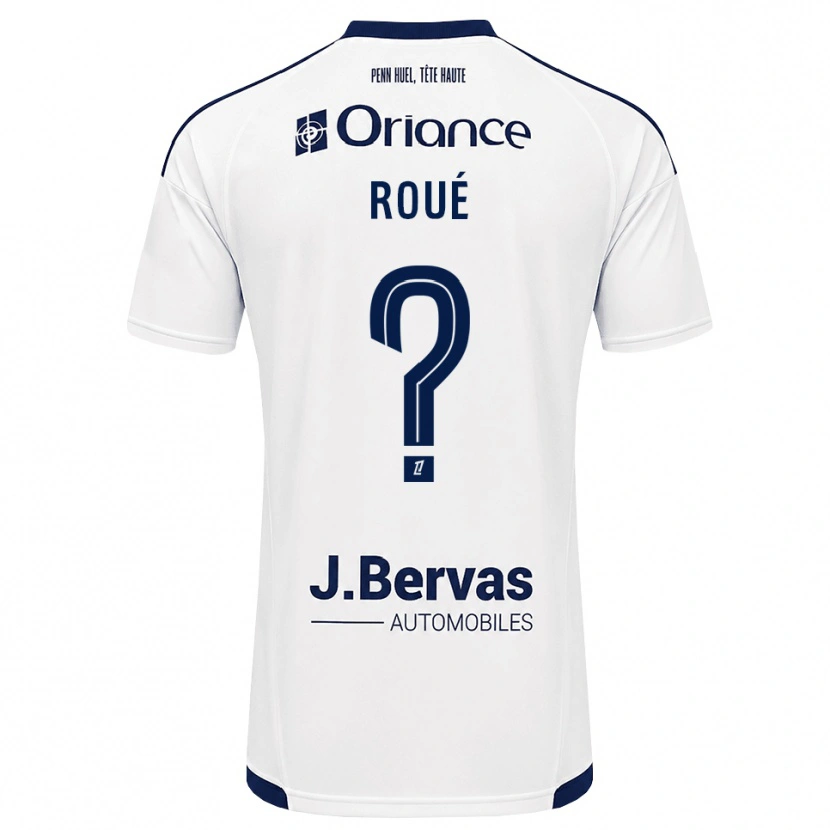 DanxenキッズEugénie Roué#0ネイビー 白アウェイシャツ2026/27ジャージーユニフォーム