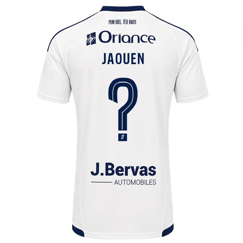 DanxenキッズLéane Jaouen#0ネイビー 白アウェイシャツ2026/27ジャージーユニフォーム