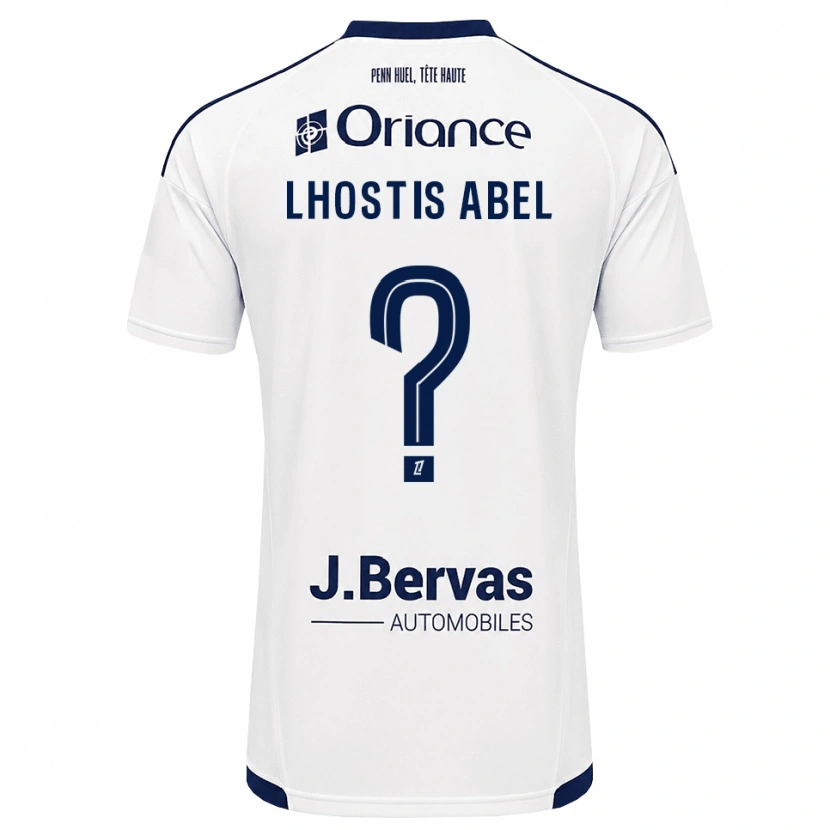 DanxenキッズMelyne Lhostis Abel#0ネイビー 白アウェイシャツ2026/27ジャージーユニフォーム