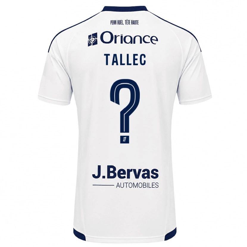 DanxenキッズYlionna Tallec#0ネイビー 白アウェイシャツ2026/27ジャージーユニフォーム