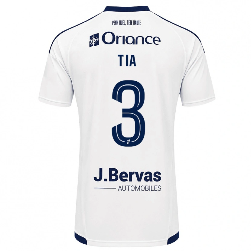 DanxenキッズDavy Tia#3ネイビー 白アウェイシャツ2026/27ジャージーユニフォーム