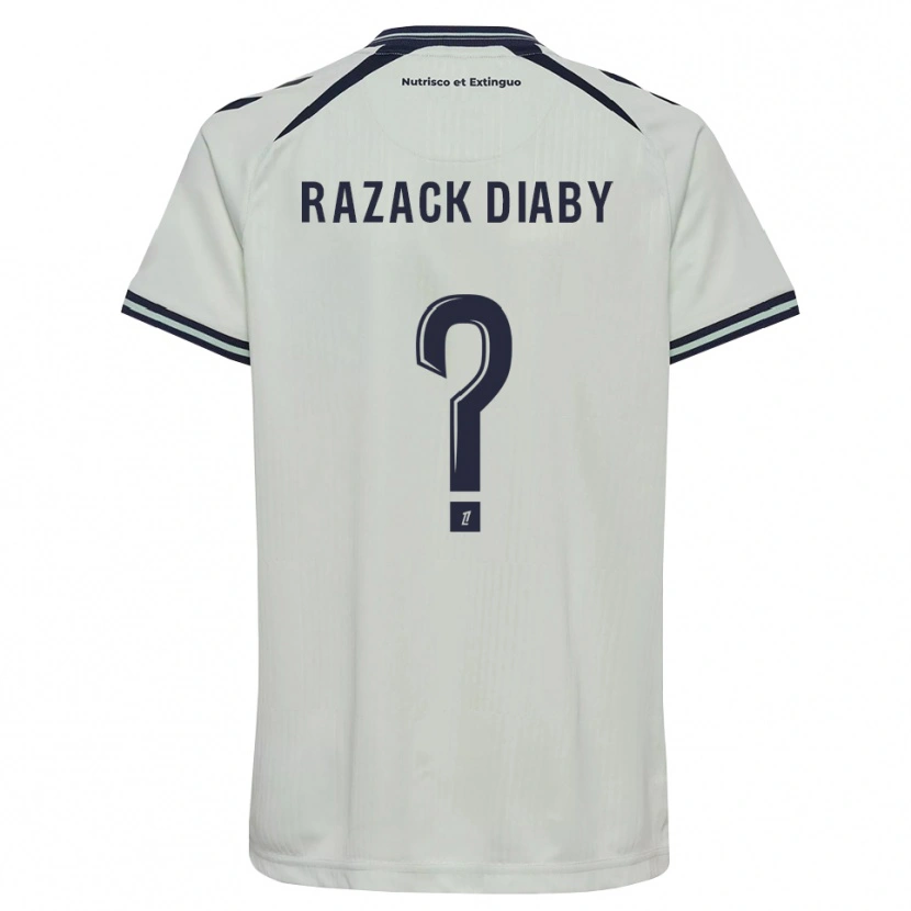DanxenキッズAbdoul Razack Diaby#0ミッドナイトブルー 白アウェイシャツ2026/27ジャージーユニフォーム