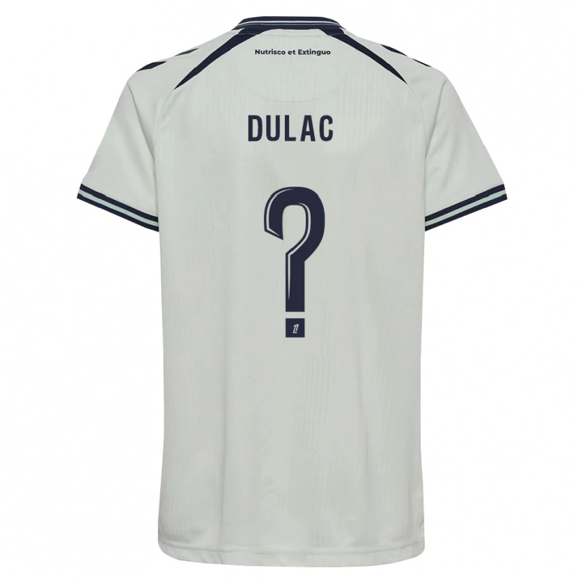 DanxenキッズBilal Dulac#0ミッドナイトブルー 白アウェイシャツ2026/27ジャージーユニフォーム