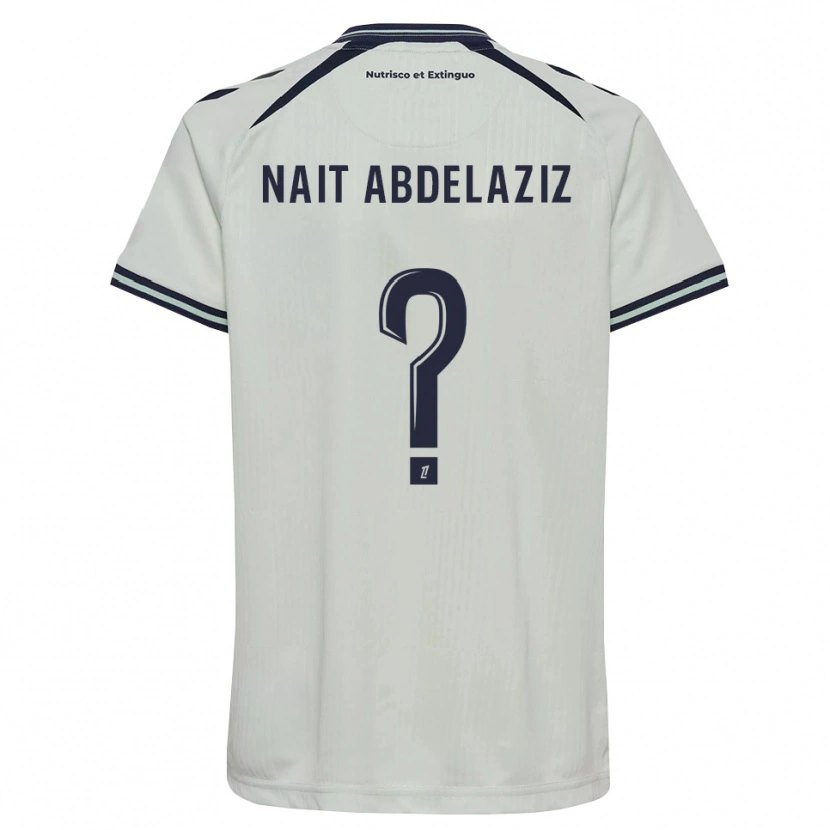 DanxenキッズElias Naït Abdelaziz#0ミッドナイトブルー 白アウェイシャツ2026/27ジャージーユニフォーム