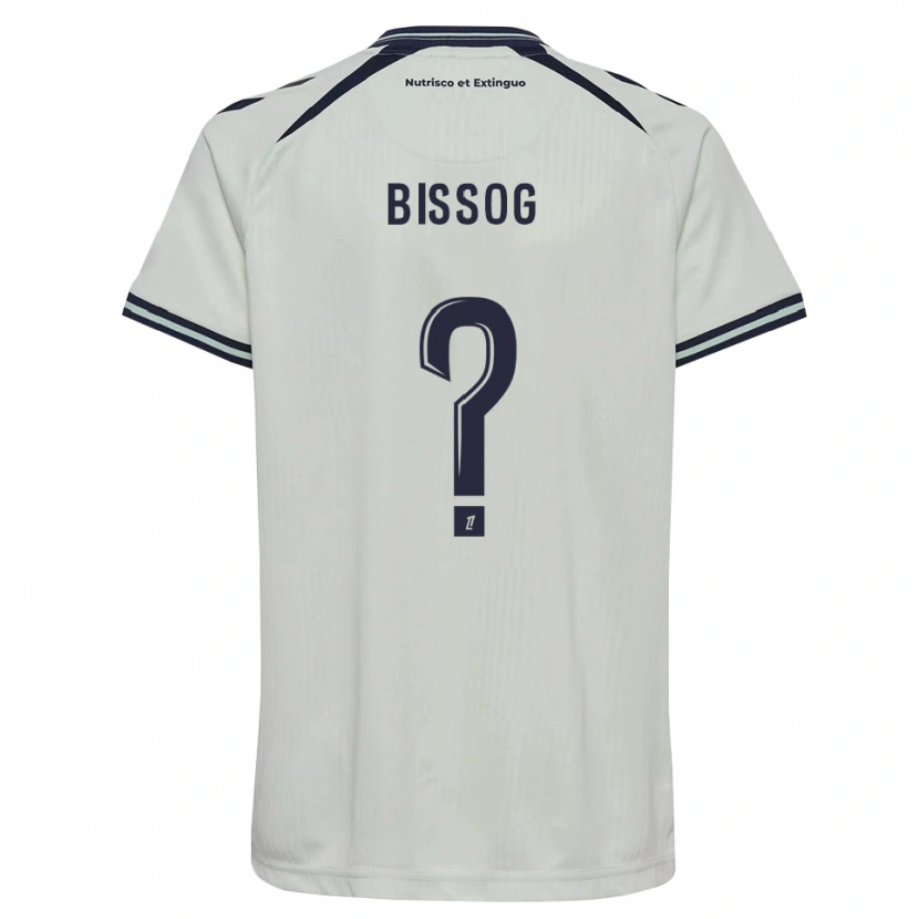 DanxenキッズSamory Bissog#0ミッドナイトブルー 白アウェイシャツ2026/27ジャージーユニフォーム