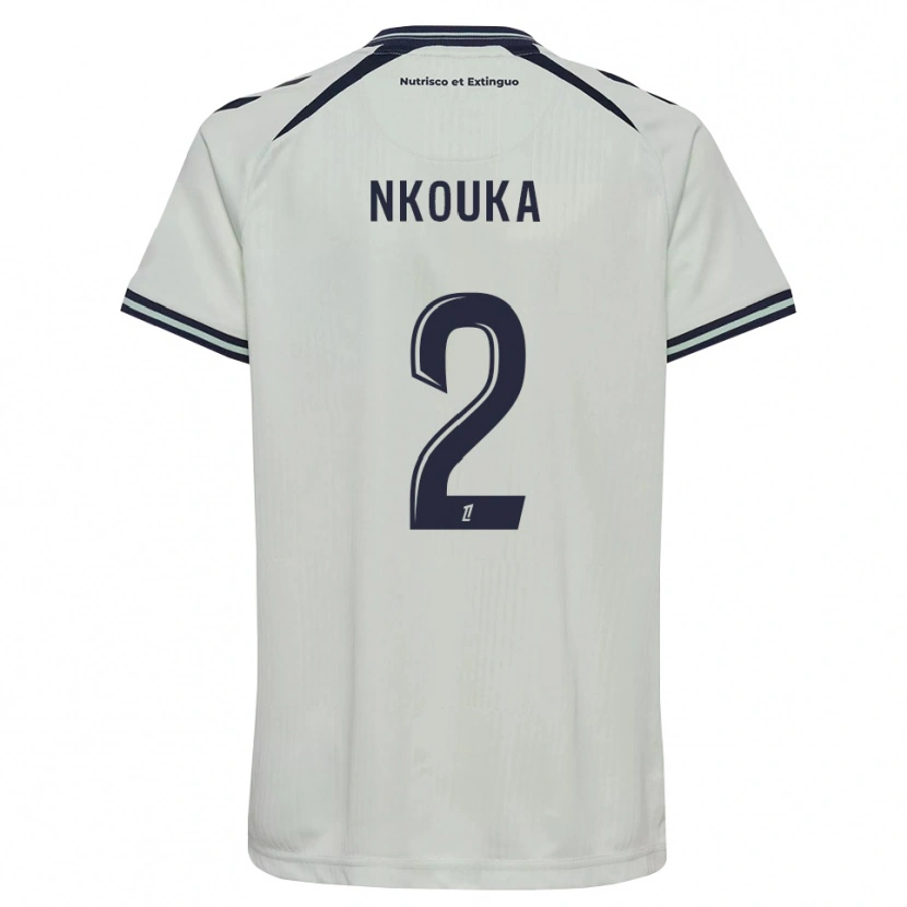DanxenキッズEthan Nkouka#2ミッドナイトブルー 白アウェイシャツ2026/27ジャージーユニフォーム