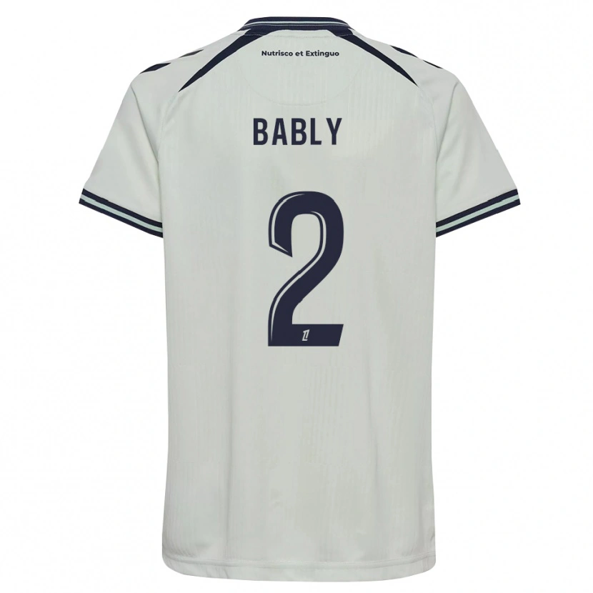 DanxenキッズEmmanuel Bably#2ミッドナイトブルー 白アウェイシャツ2026/27ジャージーユニフォーム