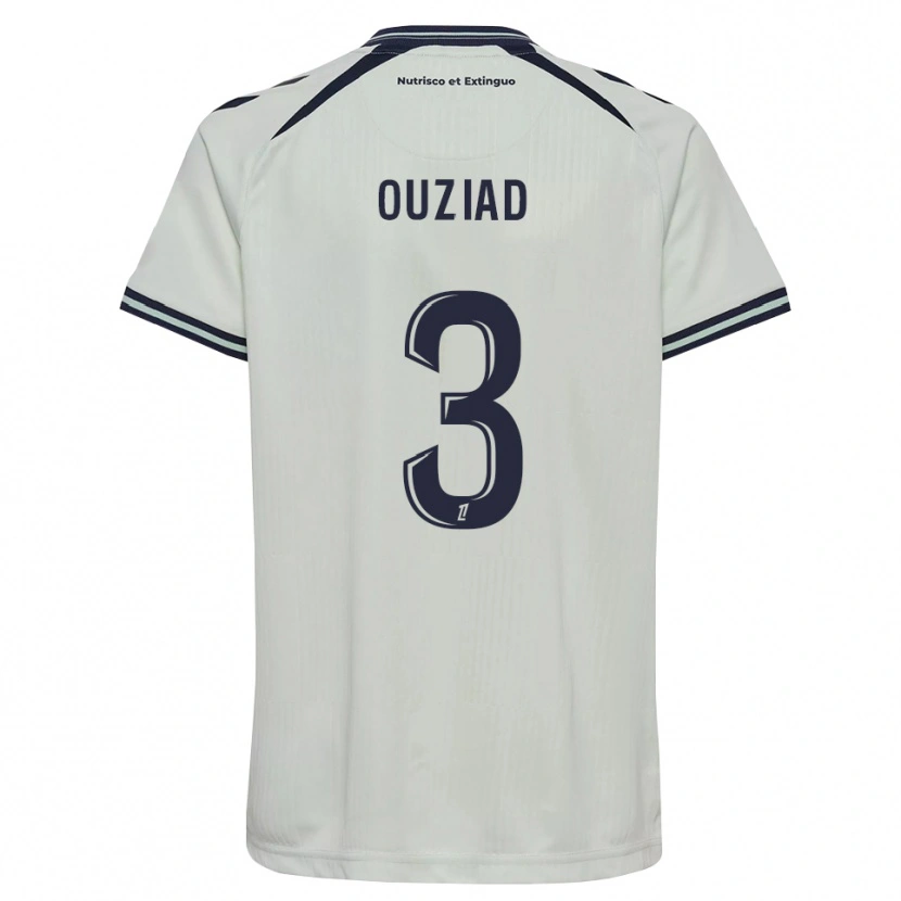 DanxenキッズDjibril Ouziad#3ミッドナイトブルー 白アウェイシャツ2026/27ジャージーユニフォーム