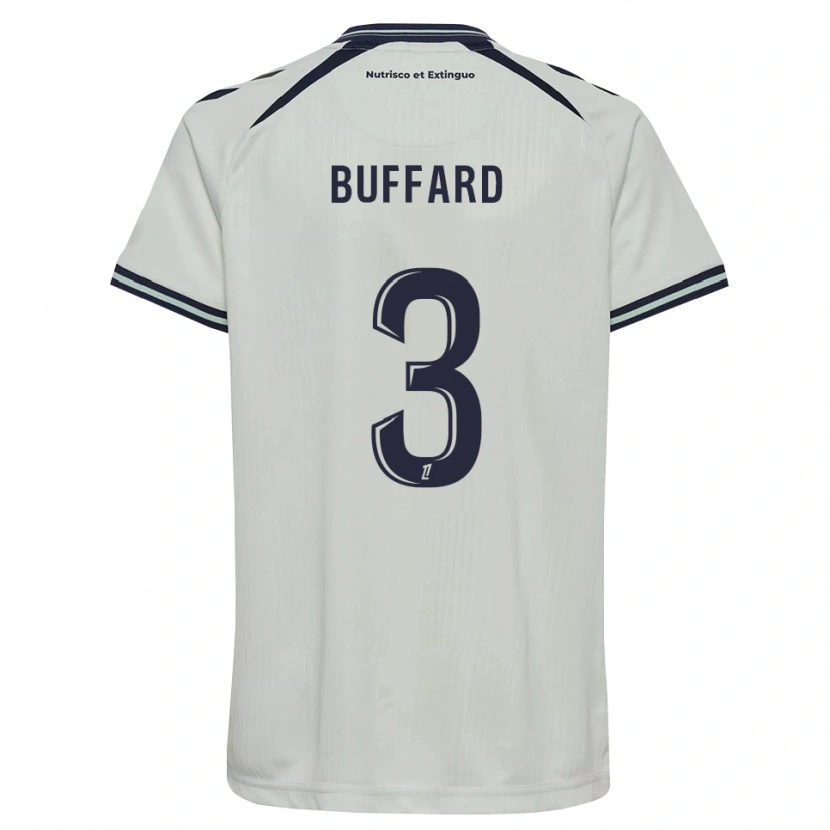 DanxenキッズMatthieu Buffard#3ミッドナイトブルー 白アウェイシャツ2026/27ジャージーユニフォーム