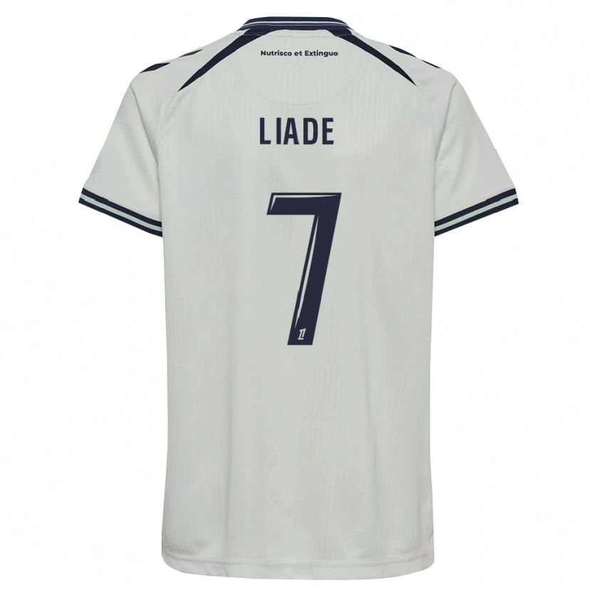 DanxenキッズNoah Liade#7ミッドナイトブルー 白アウェイシャツ2026/27ジャージーユニフォーム