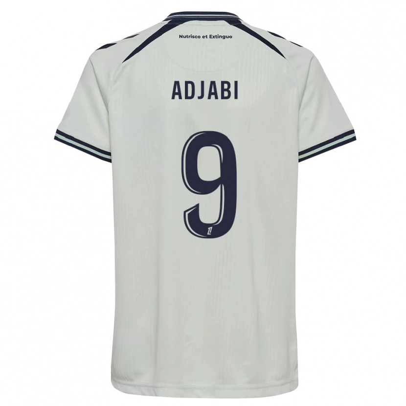 DanxenキッズIkram Adjabi#9ミッドナイトブルー 白アウェイシャツ2026/27ジャージーユニフォーム