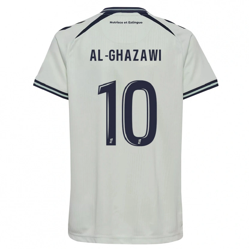 DanxenキッズZayn Al-Ghazawi#10ミッドナイトブルー 白アウェイシャツ2026/27ジャージーユニフォーム