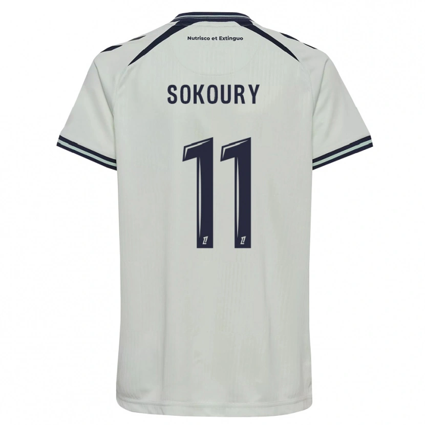 DanxenキッズJunior Sokoury#11ミッドナイトブルー 白アウェイシャツ2026/27ジャージーユニフォーム