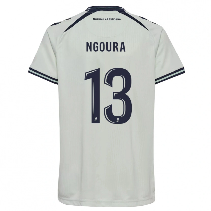 DanxenキッズSteve Ngoura#13ミッドナイトブルー 白アウェイシャツ2026/27ジャージーユニフォーム