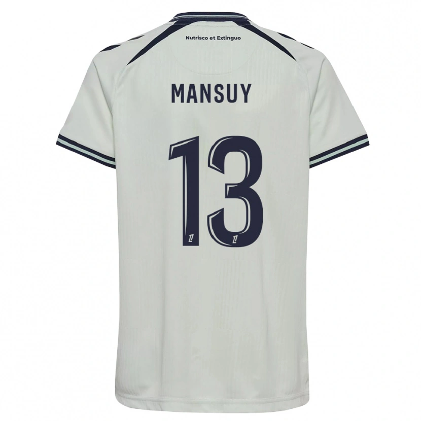 DanxenキッズHéloïse Mansuy#13ミッドナイトブルー 白アウェイシャツ2026/27ジャージーユニフォーム