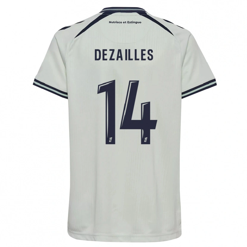 DanxenキッズArsène Dezailles#14ミッドナイトブルー 白アウェイシャツ2026/27ジャージーユニフォーム