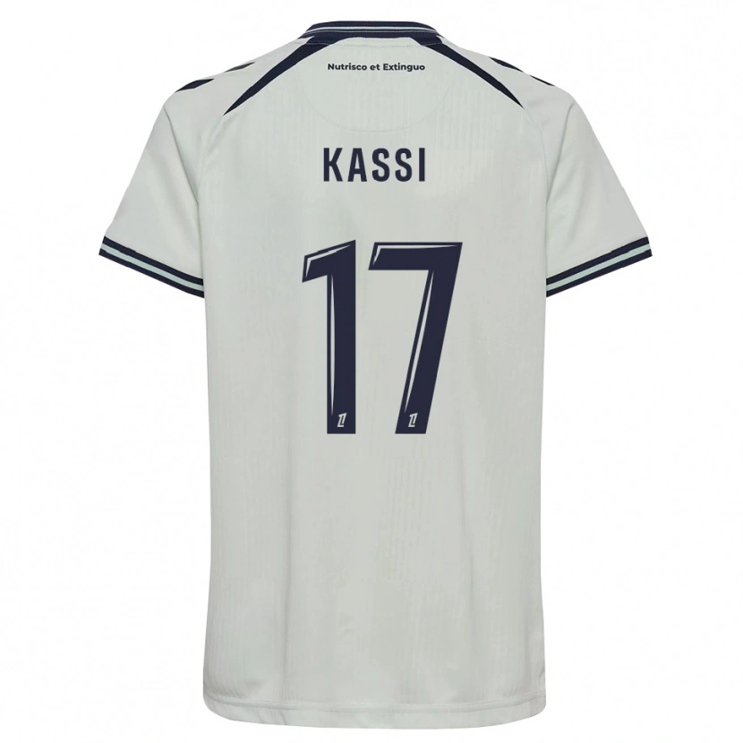DanxenキッズSarah Kassi#17ミッドナイトブルー 白アウェイシャツ2026/27ジャージーユニフォーム