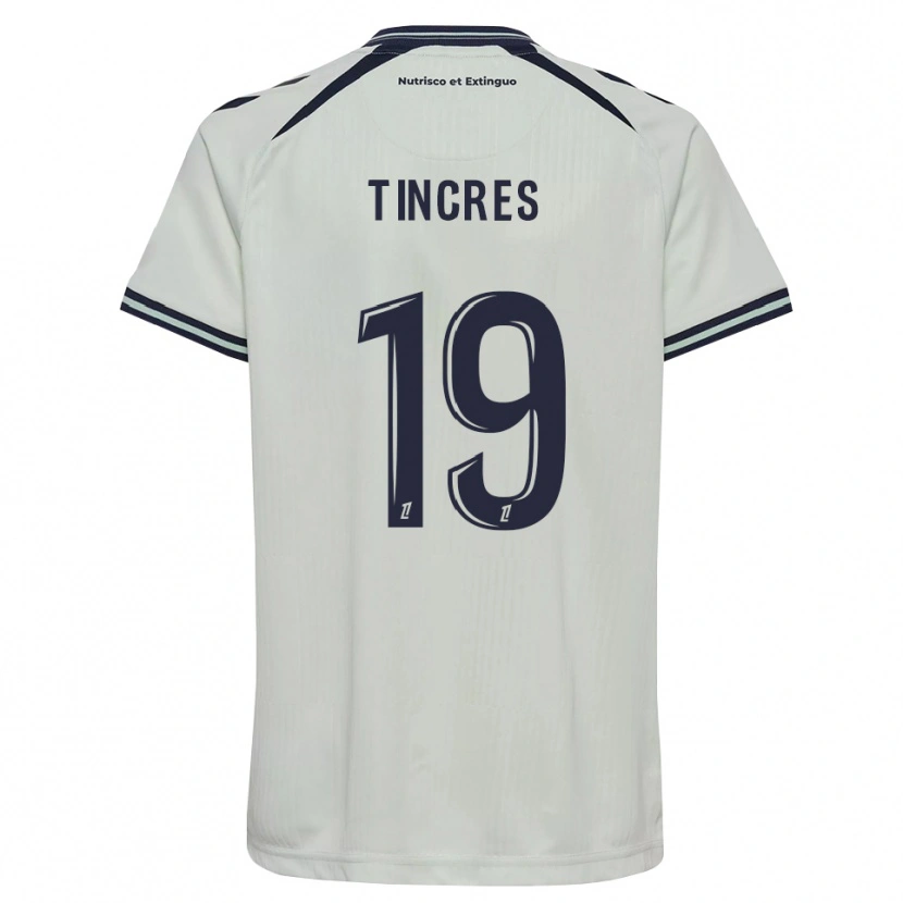 DanxenキッズJoan Tincres#19ミッドナイトブルー 白アウェイシャツ2026/27ジャージーユニフォーム