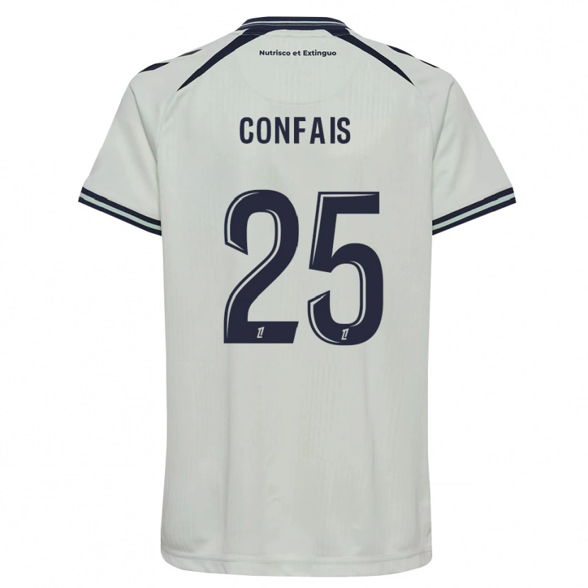 DanxenキッズAloïs Confais#25ミッドナイトブルー 白アウェイシャツ2026/27ジャージーユニフォーム