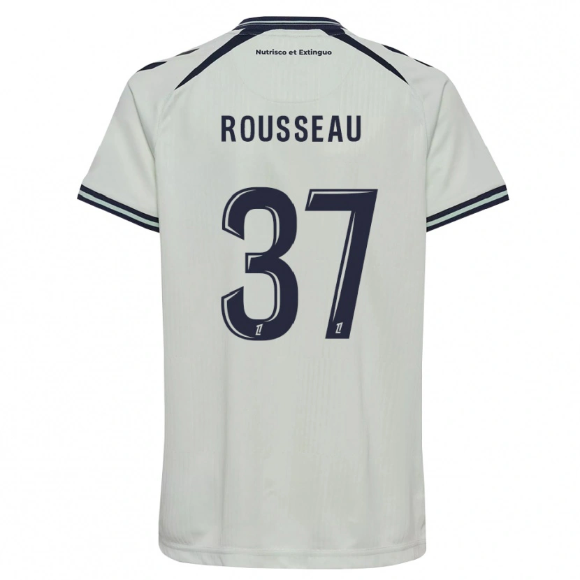 DanxenキッズThomas Rousseau#37ミッドナイトブルー 白アウェイシャツ2026/27ジャージーユニフォーム