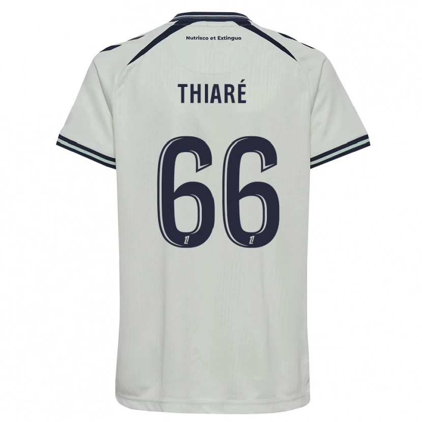 DanxenキッズAliou Thiaré#66ミッドナイトブルー 白アウェイシャツ2026/27ジャージーユニフォーム