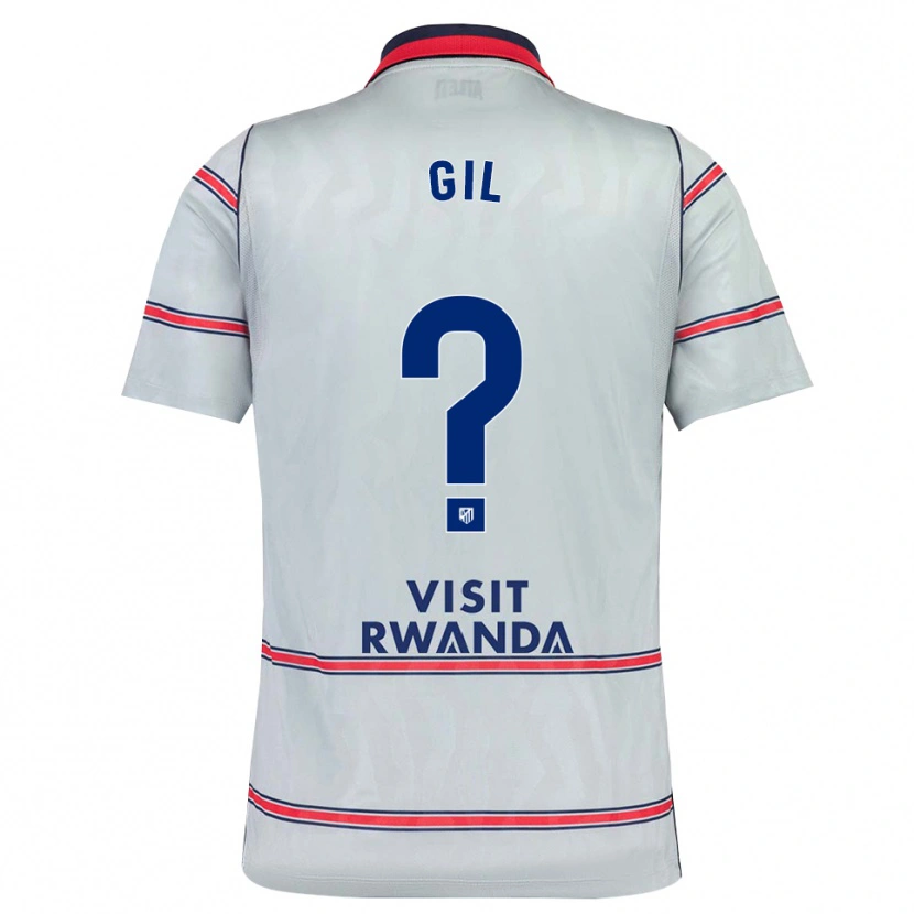DanxenキッズLuis Gil#0グレー 赤 ネイビーブルーサードユニフォームシャツ2026/27ジャージーユニフォーム