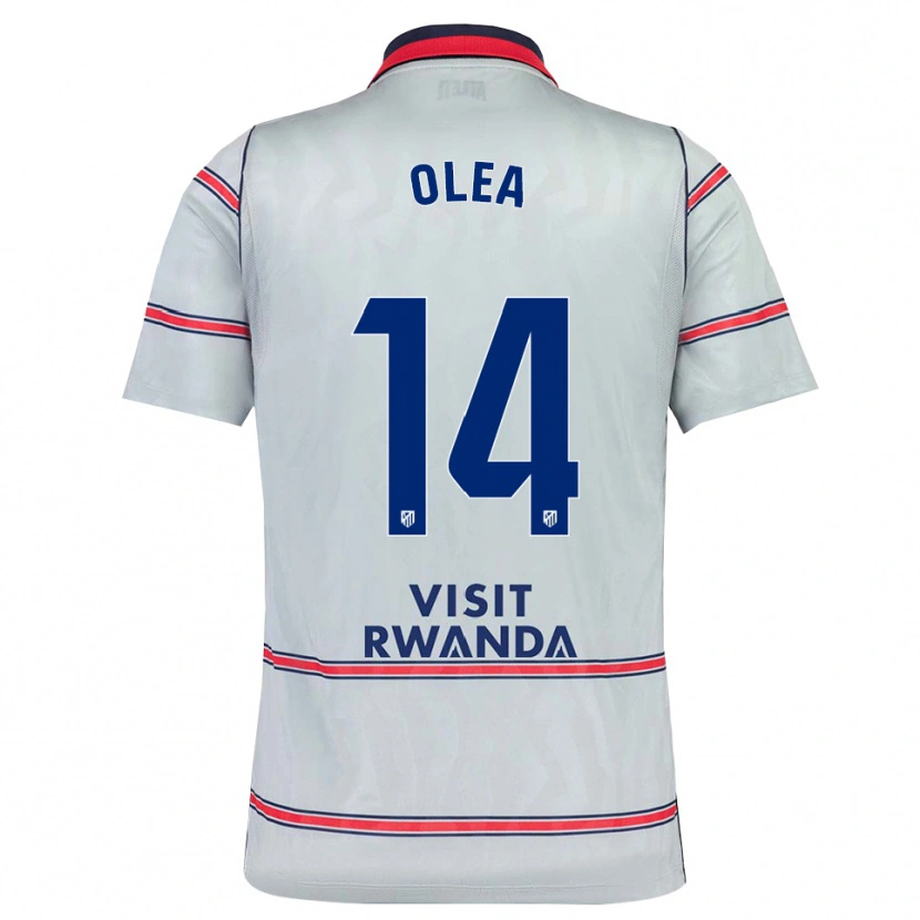 DanxenキッズRubén Olea#14グレー 赤 ネイビーブルーサードユニフォームシャツ2026/27ジャージーユニフォーム