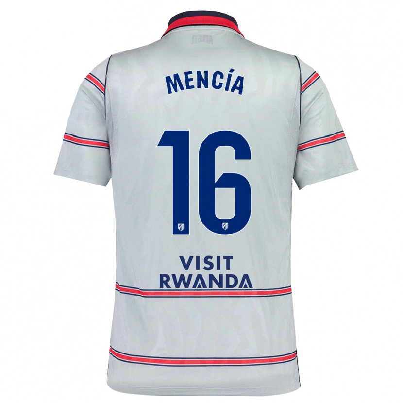 DanxenキッズIan Mencía#16グレー 赤 ネイビーブルーサードユニフォームシャツ2026/27ジャージーユニフォーム