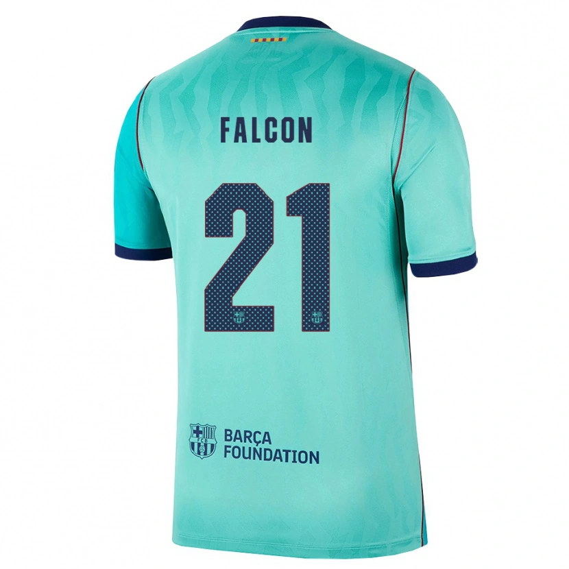Danxenキッズアンドレア・ファルコン#21アクア ダークターコイズ ロイヤルブルーサードユニフォームシャツ2026/27ジャージーユニフォーム