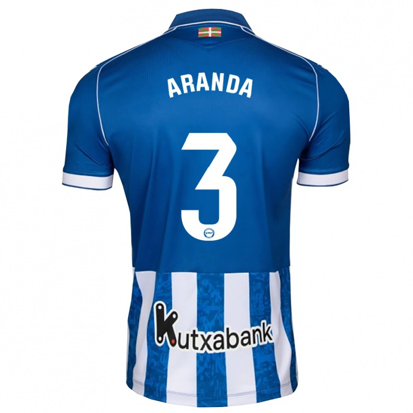 DanxenメンズMiguel Aranda#3青 白 黒ホームシャツ2026/27ジャージーユニフォーム