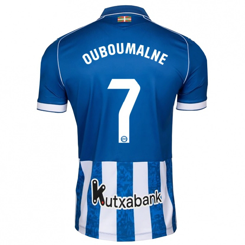 DanxenメンズIbra Ouboumalne#7青 白 黒ホームシャツ2026/27ジャージーユニフォーム