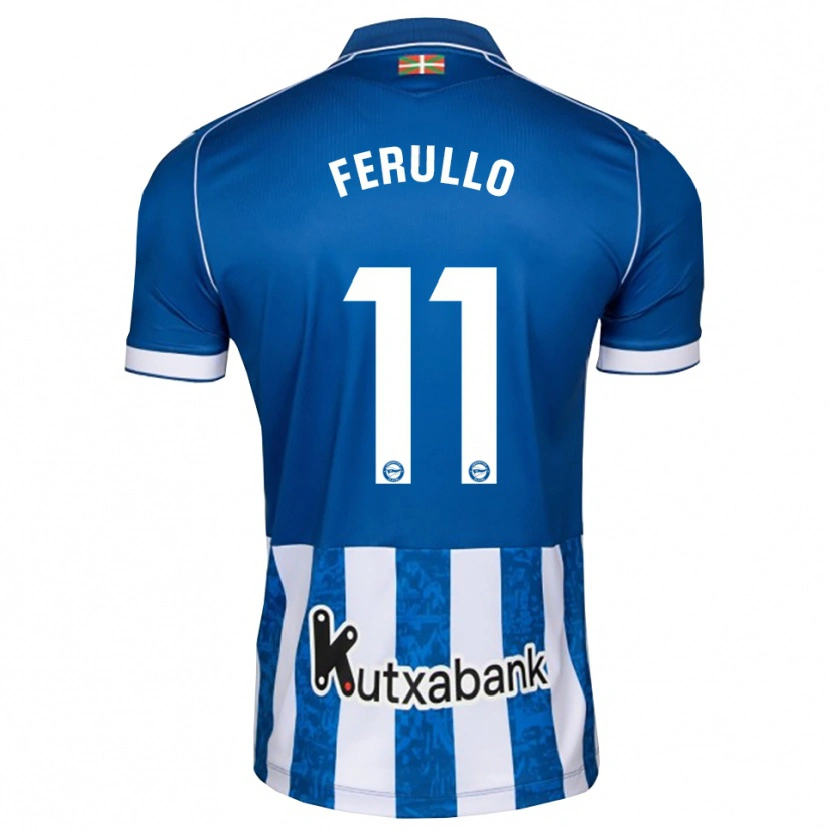 DanxenメンズFlavio Ferullo#11青 白 黒ホームシャツ2026/27ジャージーユニフォーム