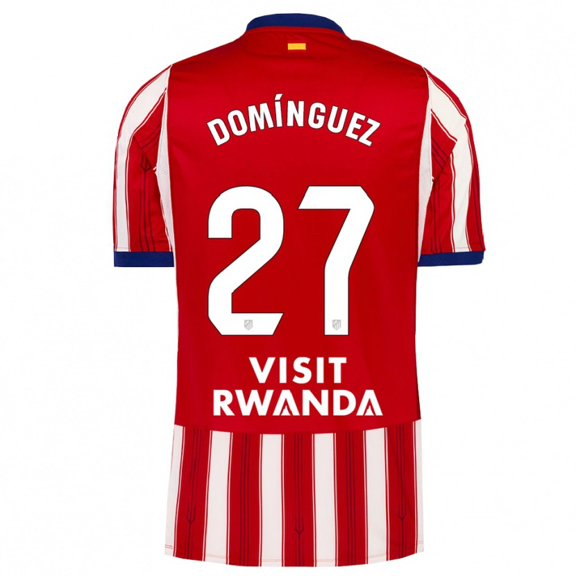 DanxenメンズJorge Domínguez#27ロイヤルブルー 赤 白ホームシャツ2026/27ジャージーユニフォーム