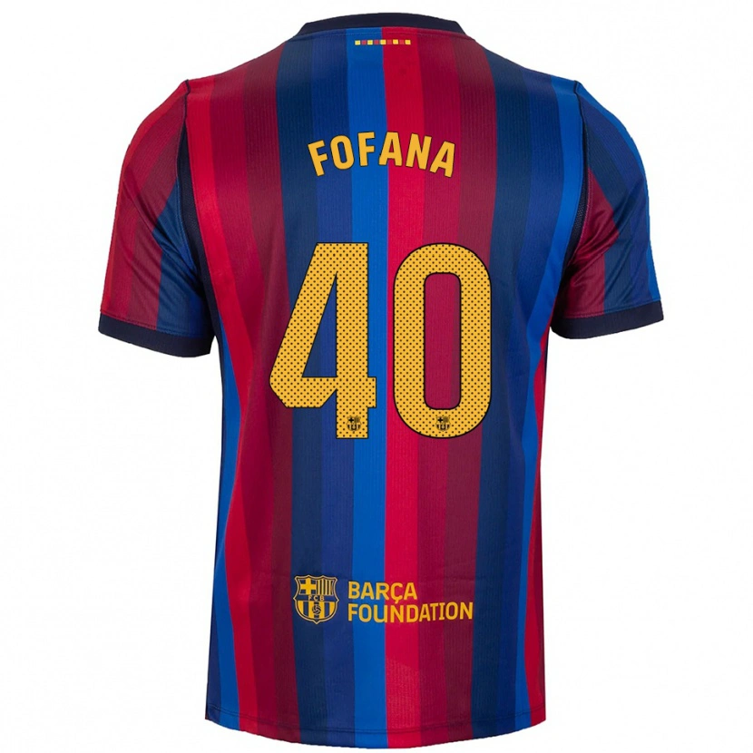DanxenメンズNuhu Fofana#40ロイヤルブルー 赤 黄ホームシャツ2026/27ジャージーユニフォーム