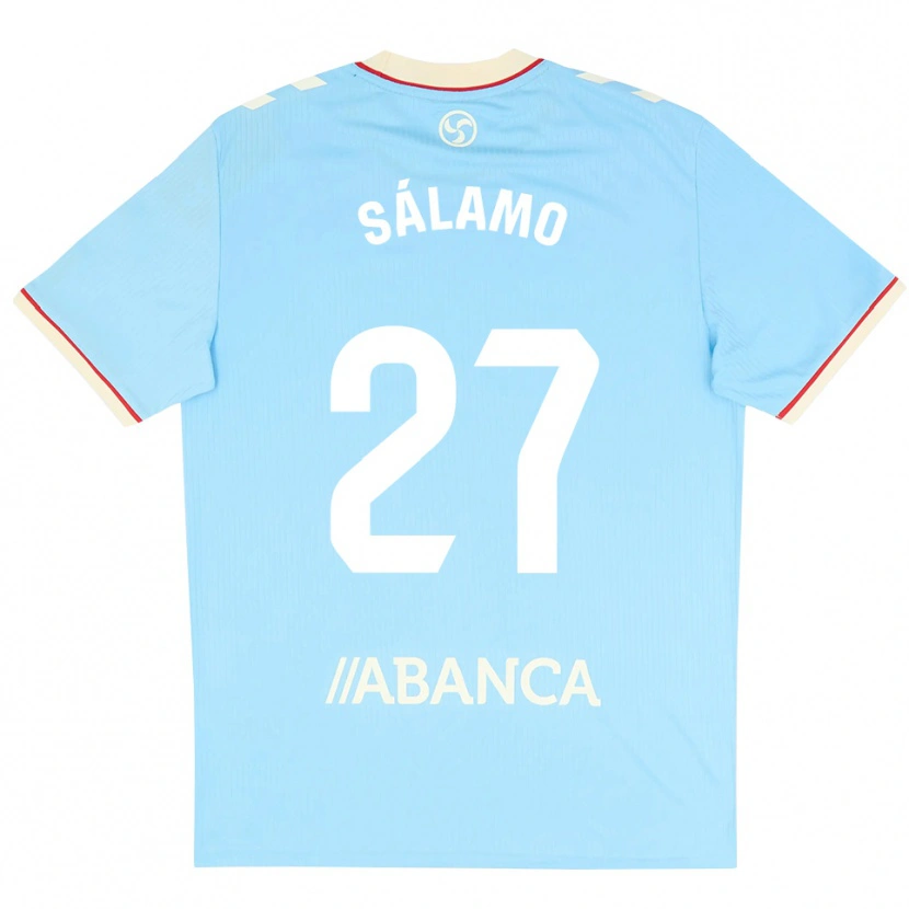 DanxenメンズJorge Sálamo#27スカイブルー 白 赤ホームシャツ2026/27ジャージーユニフォーム