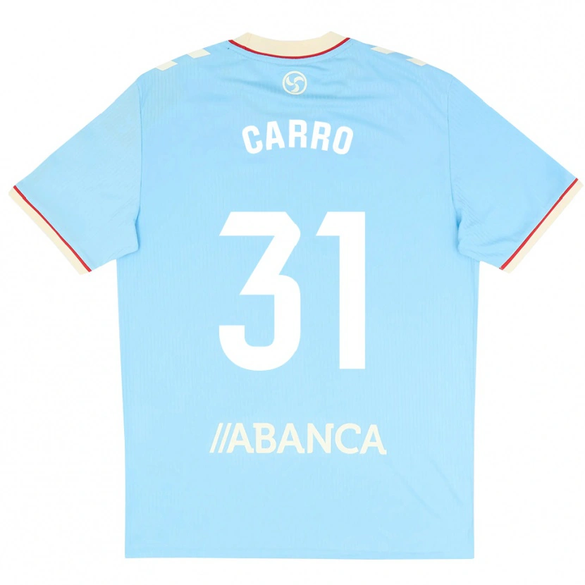 DanxenメンズCristian Carro#31スカイブルー 白 赤ホームシャツ2026/27ジャージーユニフォーム