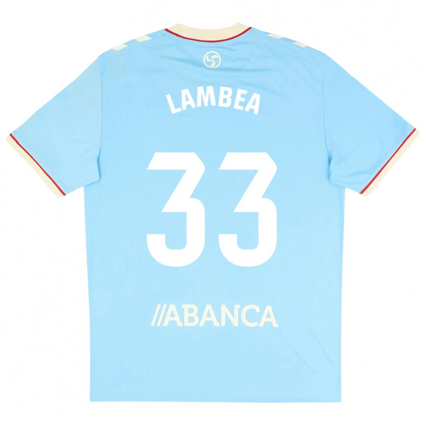 DanxenメンズJorge Lambea#33スカイブルー 白 赤ホームシャツ2026/27ジャージーユニフォーム