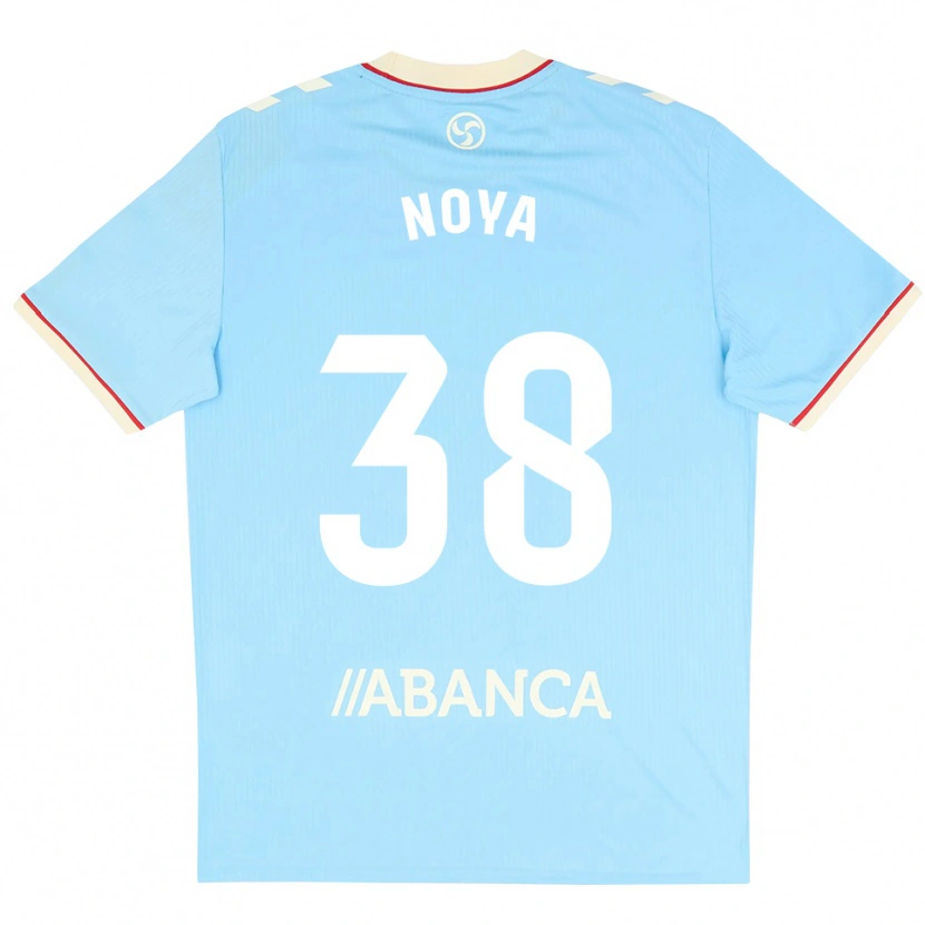 DanxenメンズDani Noya#38スカイブルー 白 赤ホームシャツ2026/27ジャージーユニフォーム