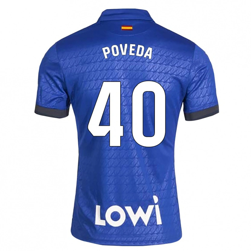 DanxenメンズPedro Poveda#40青白黒ホームシャツ2026/27ジャージーユニフォーム
