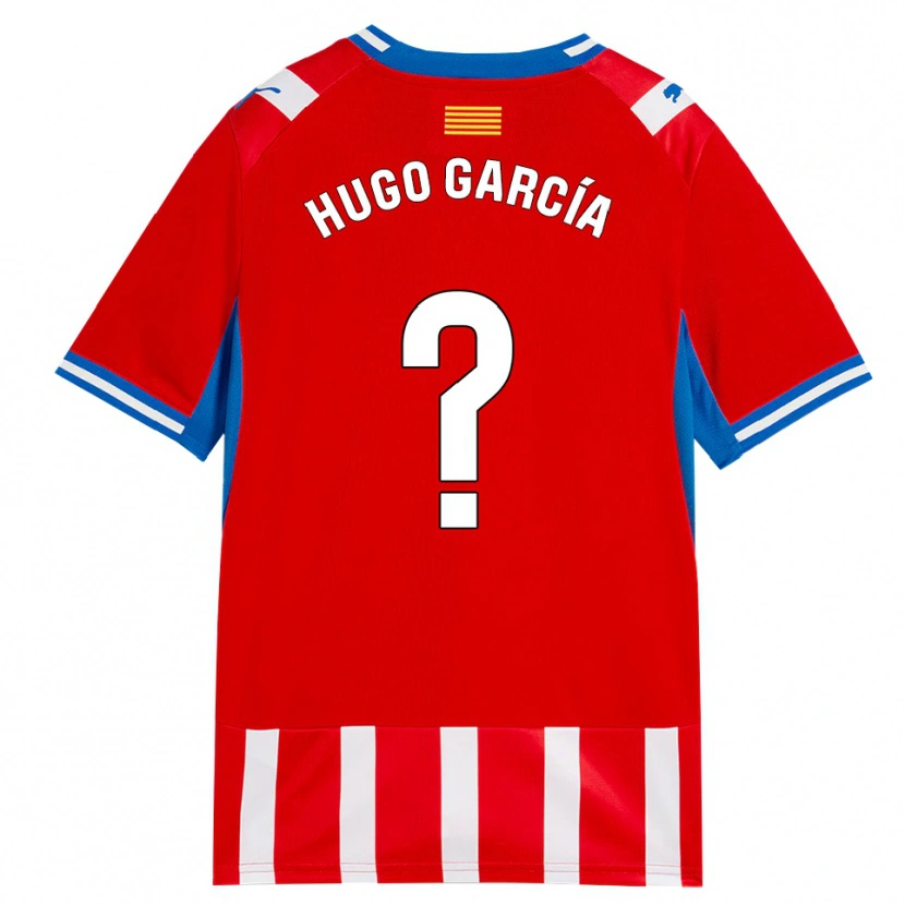 DanxenメンズHugo García#0赤白スカイブルーホームシャツ2026/27ジャージーユニフォーム