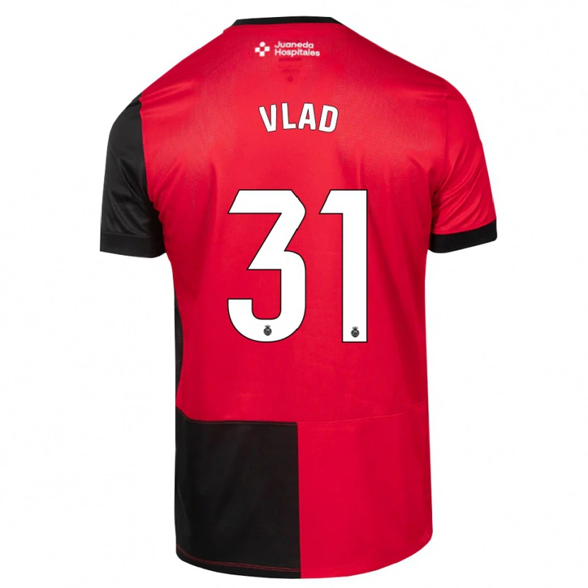 DanxenメンズRareș Vlad#31黒赤白ホームシャツ2026/27ジャージーユニフォーム