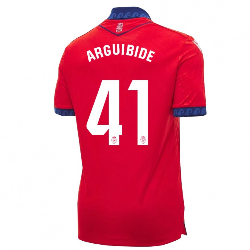 DanxenメンズIñigo Arguibide#41赤 ネイビーブルー 白ホームシャツ2026/27ジャージーユニフォーム