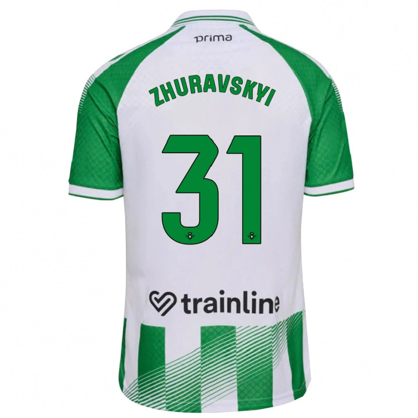DanxenメンズYan Zhuravskyi#31ライトグリーン 黒 白ホームシャツ2026/27ジャージーユニフォーム