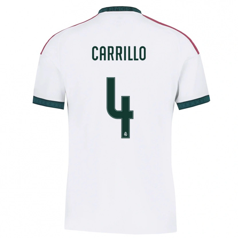 DanxenメンズAlvaro Carrillo#4ダークグリーン 白 赤ホームシャツ2026/27ジャージーユニフォーム