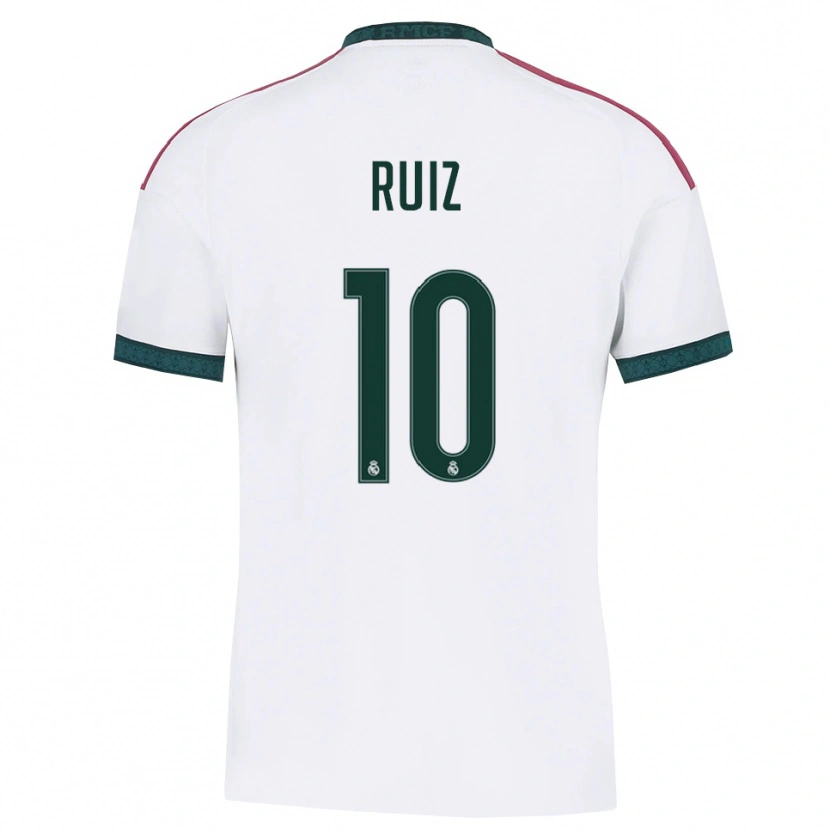 DanxenメンズAlberto Ruiz#10ダークグリーン 白 赤ホームシャツ2026/27ジャージーユニフォーム