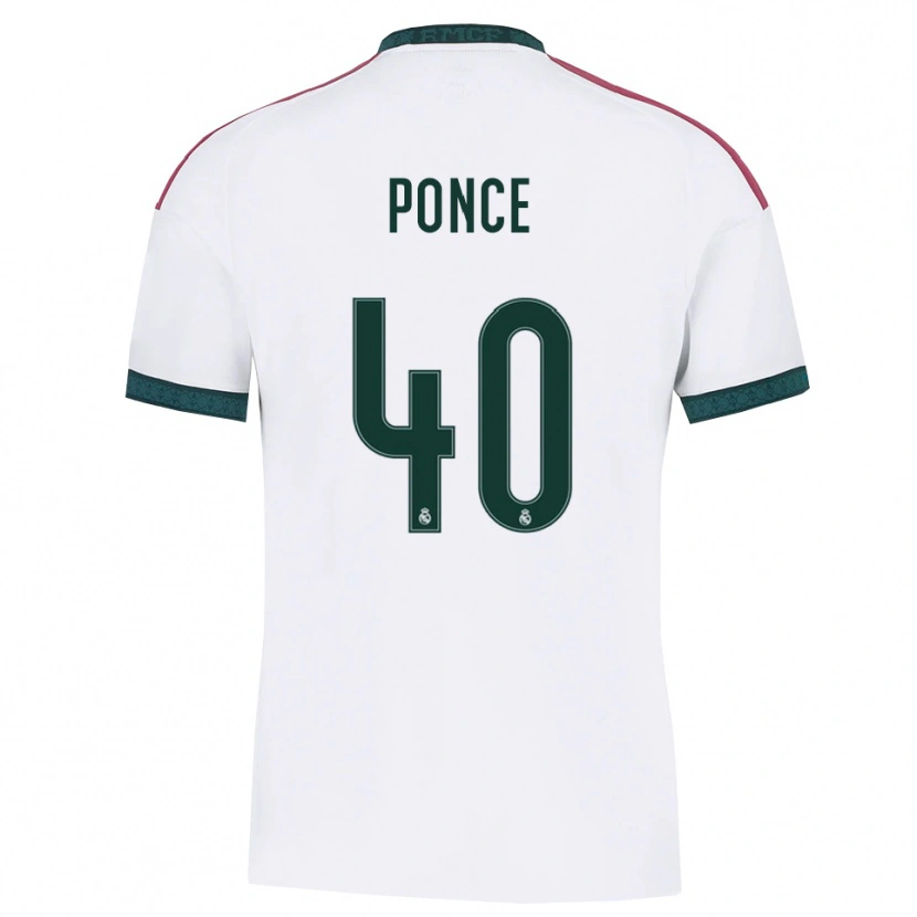 DanxenメンズGuille Ponce#40ダークグリーン 白 赤ホームシャツ2026/27ジャージーユニフォーム