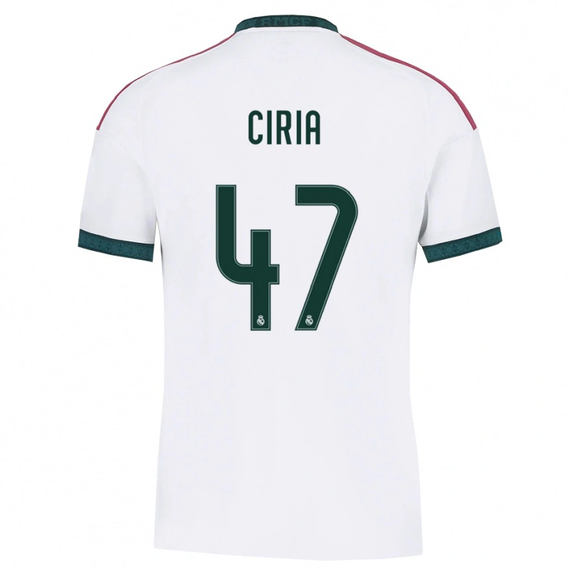 DanxenメンズAlexis Ciria#47ダークグリーン 白 赤ホームシャツ2026/27ジャージーユニフォーム